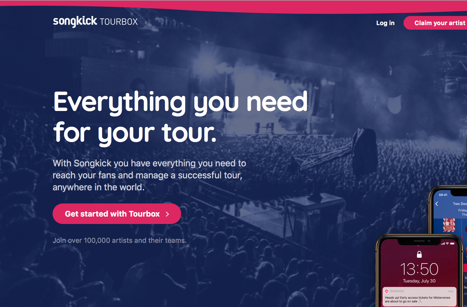 songkick tour api